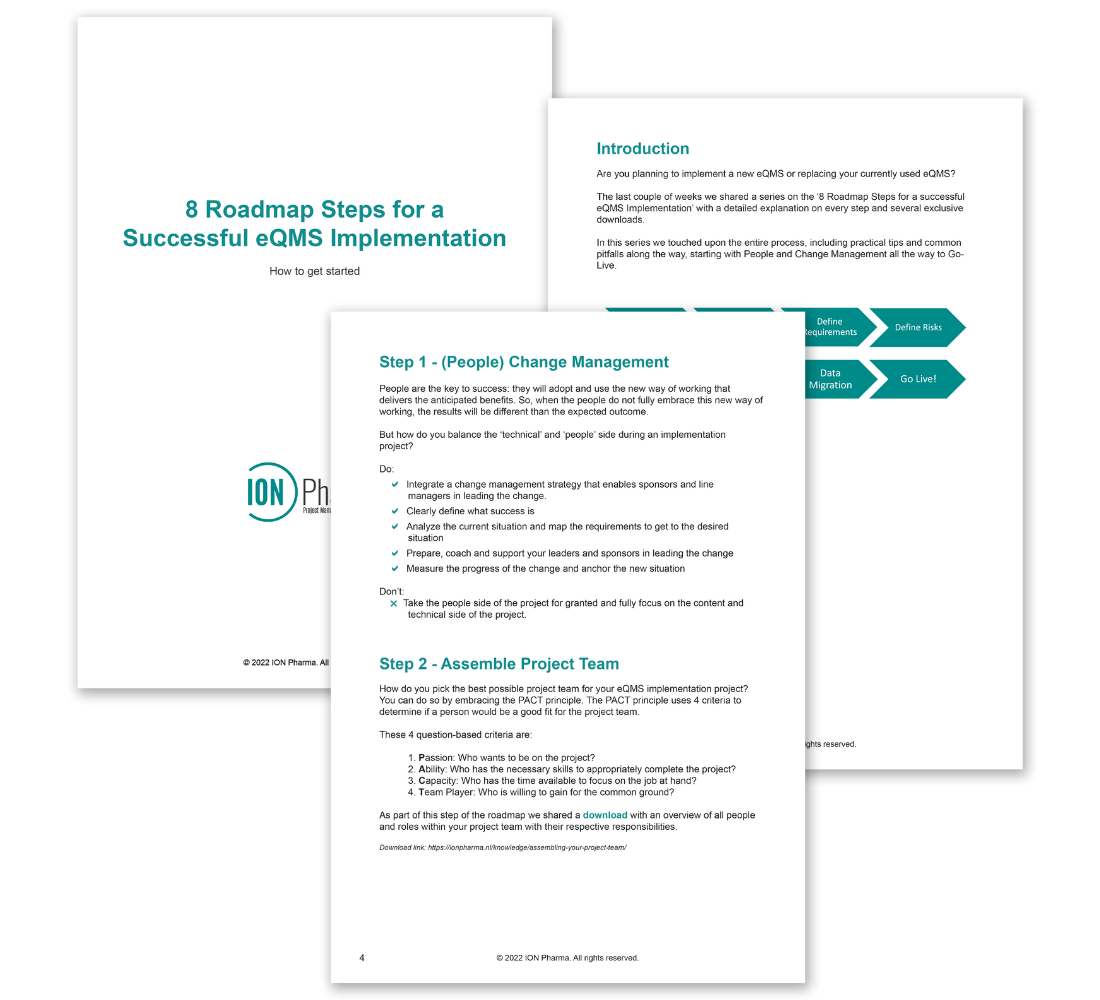 8 Roadmap Steps for a Successful eQMS Implementation